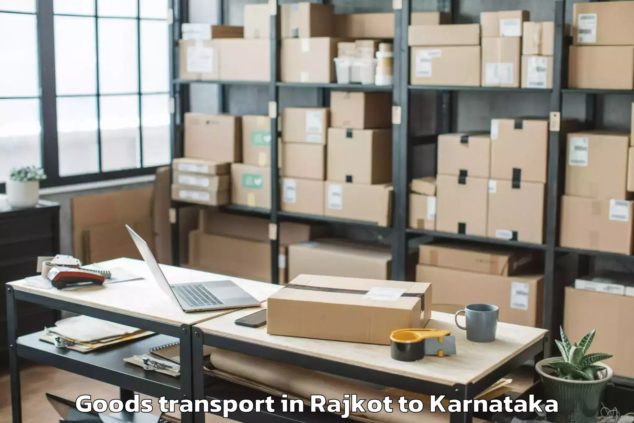 Reliable Rajkot to Munirabad Rural Goods Transport